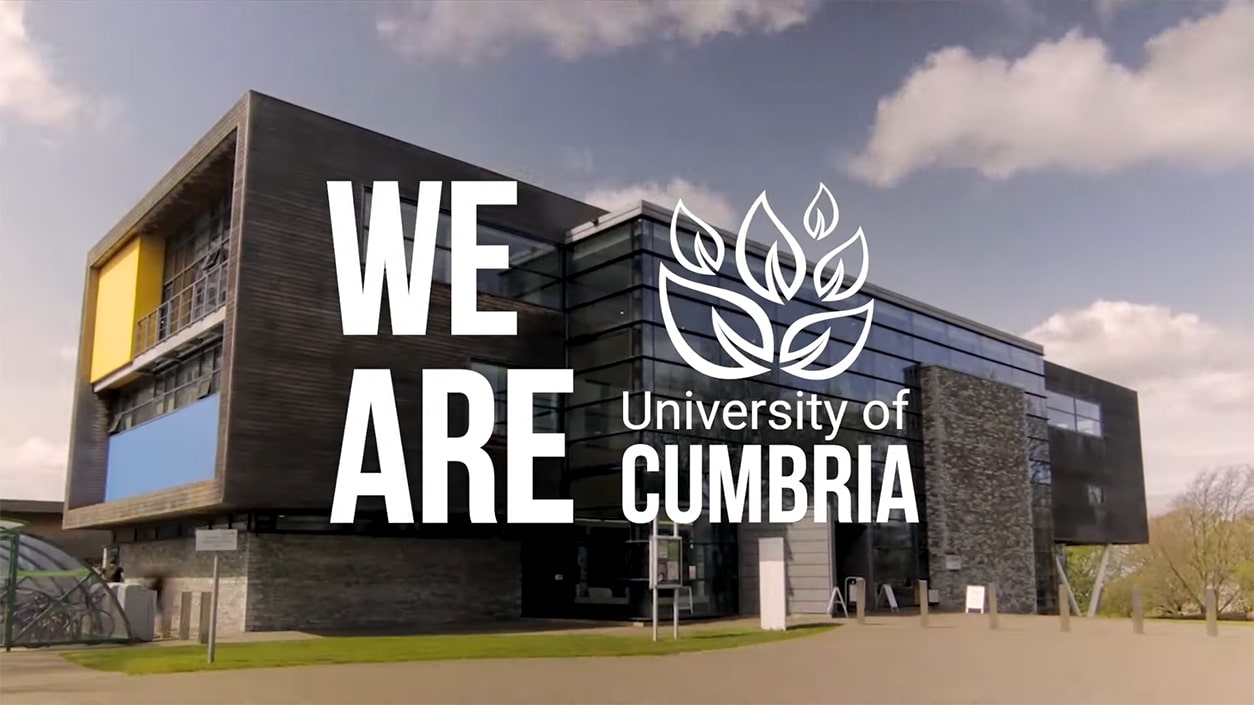 University of Cumbria promotional video thumbnail.